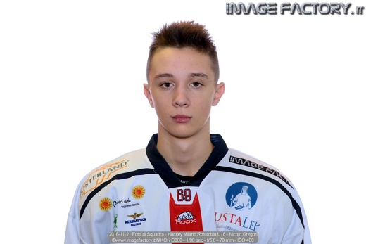 2016-11-21 Foto di Squadra - Hockey Milano Rossoblu U16 - Nicolo Gregori